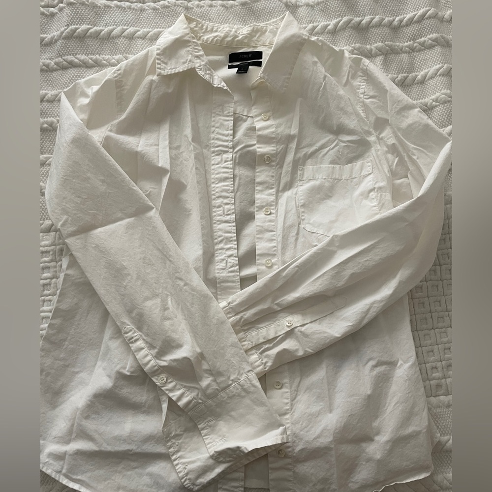 J. Crew Perfect Shirt in Cotton Poplin